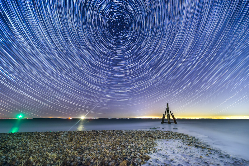 Nummer 1 - Star trail bij Den Osse